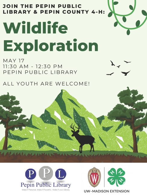 Pepin Library and 4-H Activity Flier Jan- May 2025