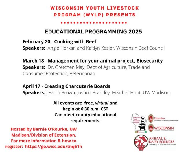 WI Youth Livestock Program Webinar Flier 