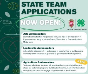 State 4-H Team Ambassadors Applications